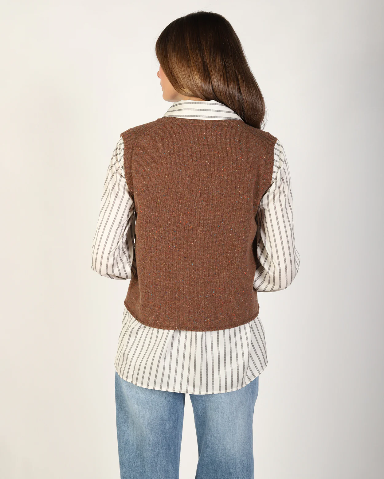 Andi Knit Vest - Brown - Image 5
