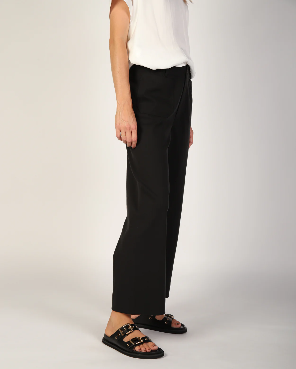 Ashleigh Culotte Pant - Black - Image 3