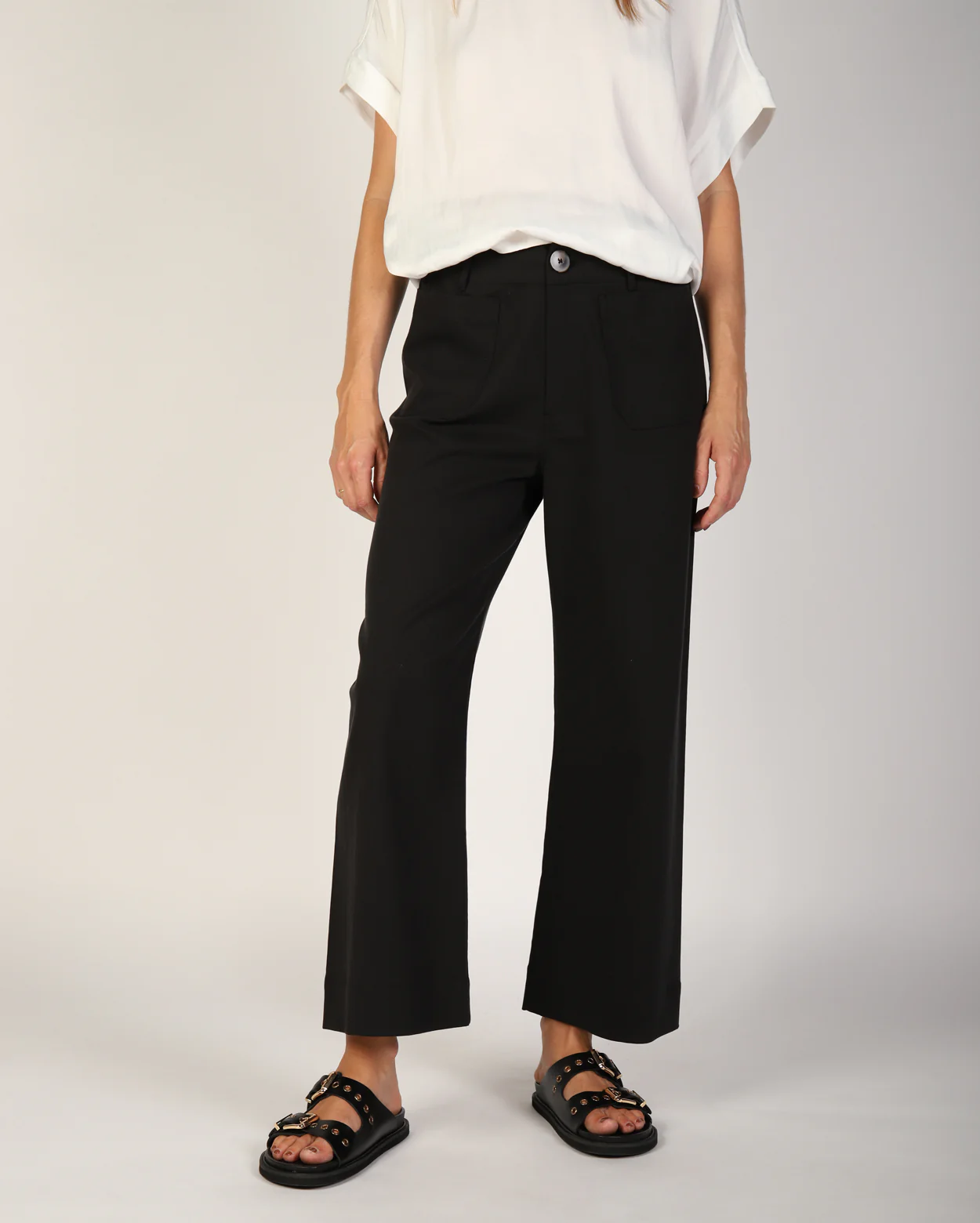 Ashleigh Culotte Pant - Black - Image 5