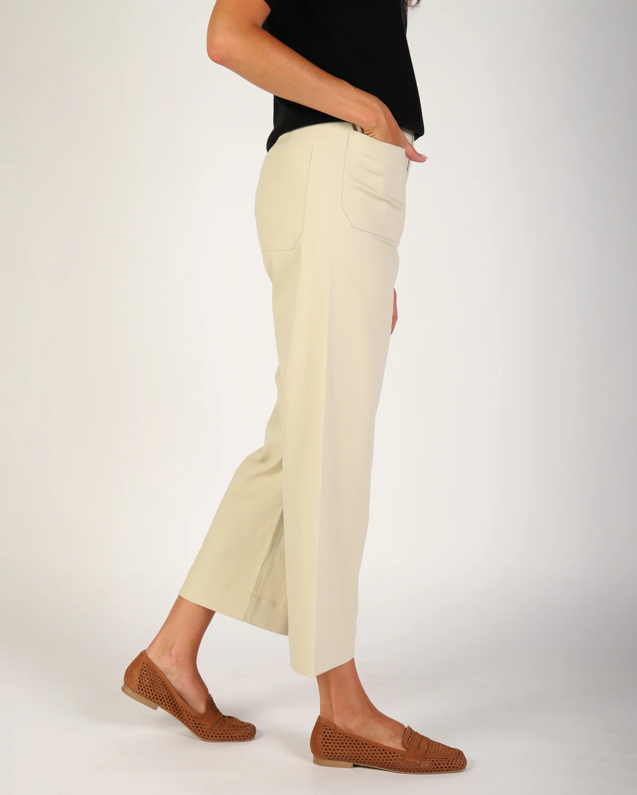 Ashleigh Culotte Pant  - Sand - Image 4