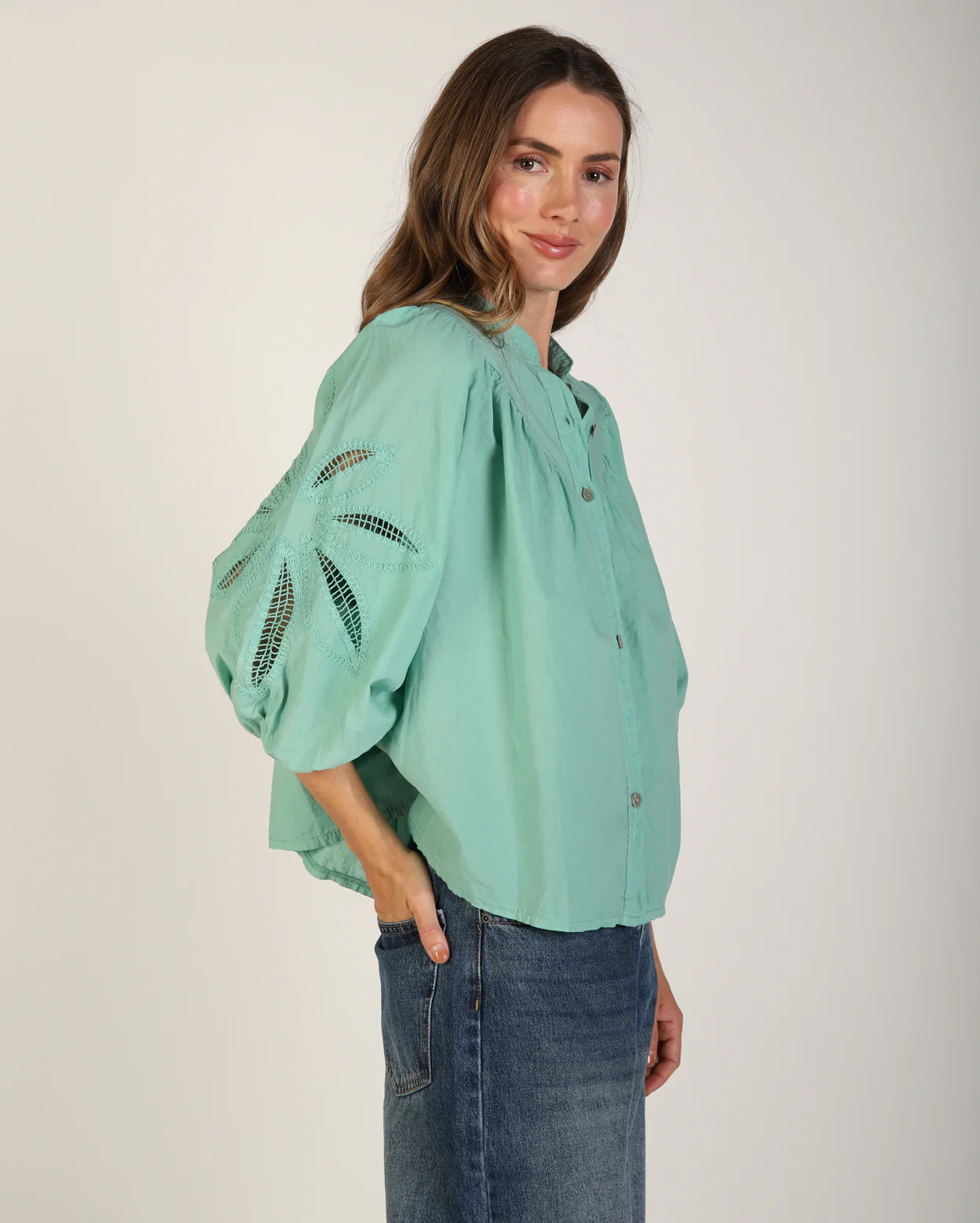 Avery Shirt  - Mint - Image 3