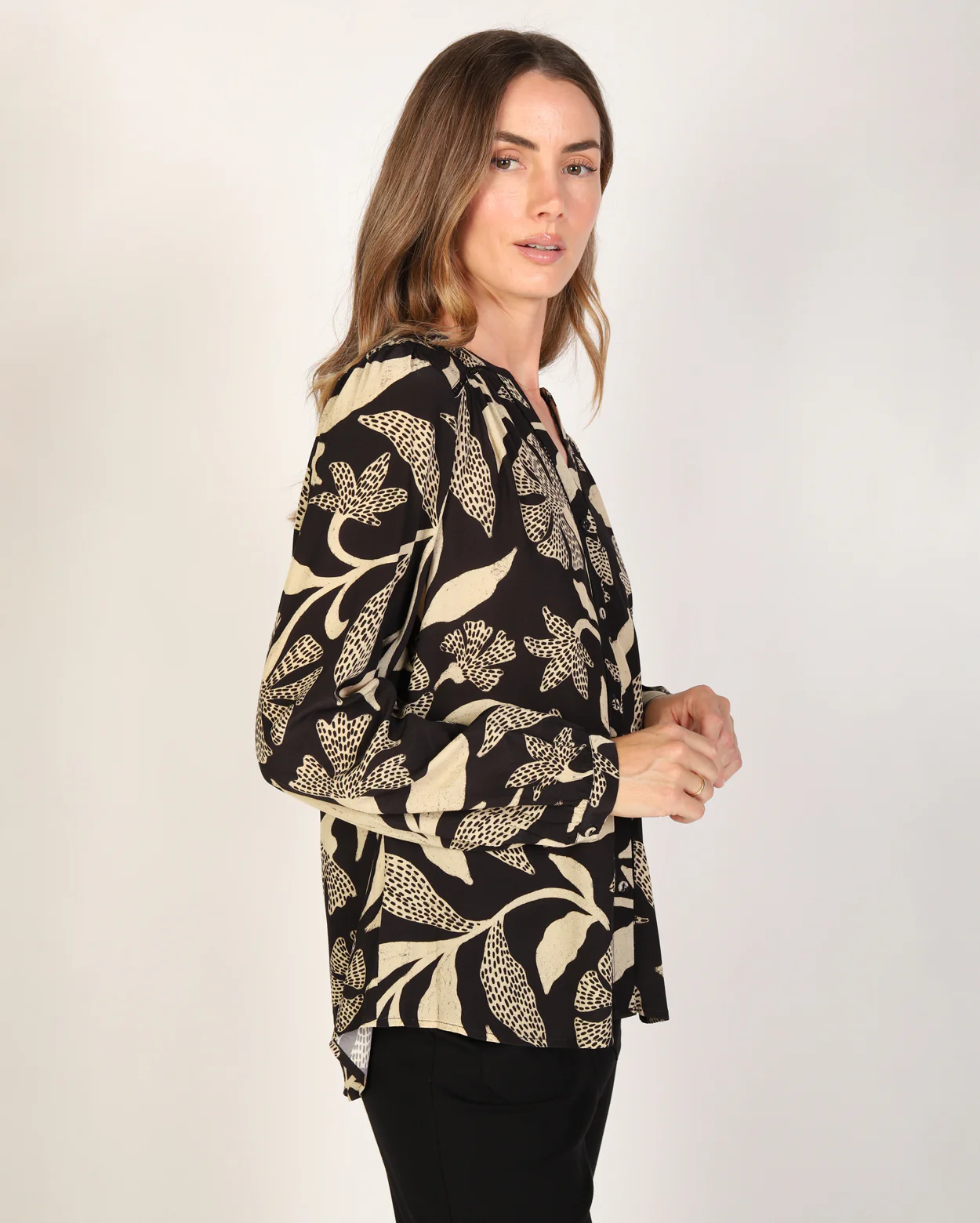 Blossom Top  - Black/White - Image 5