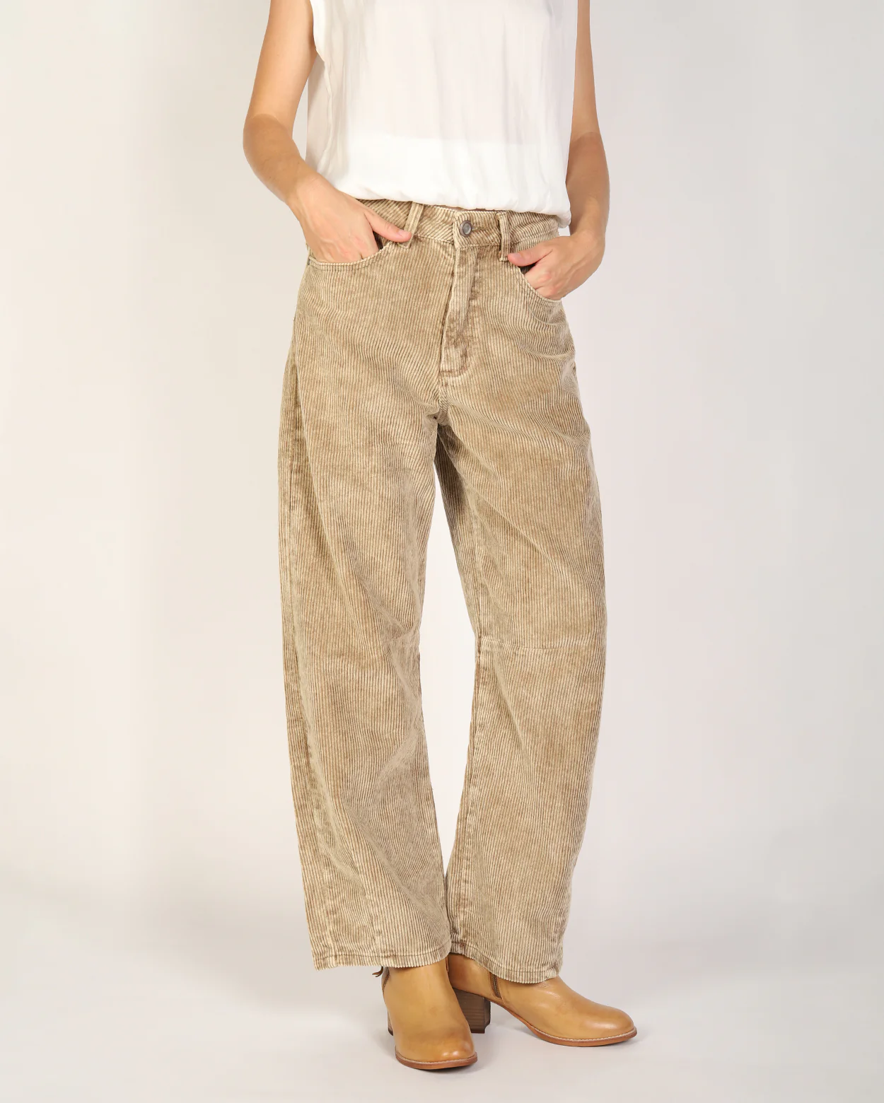 Brianne Cord Pant  - Sand - Image 2