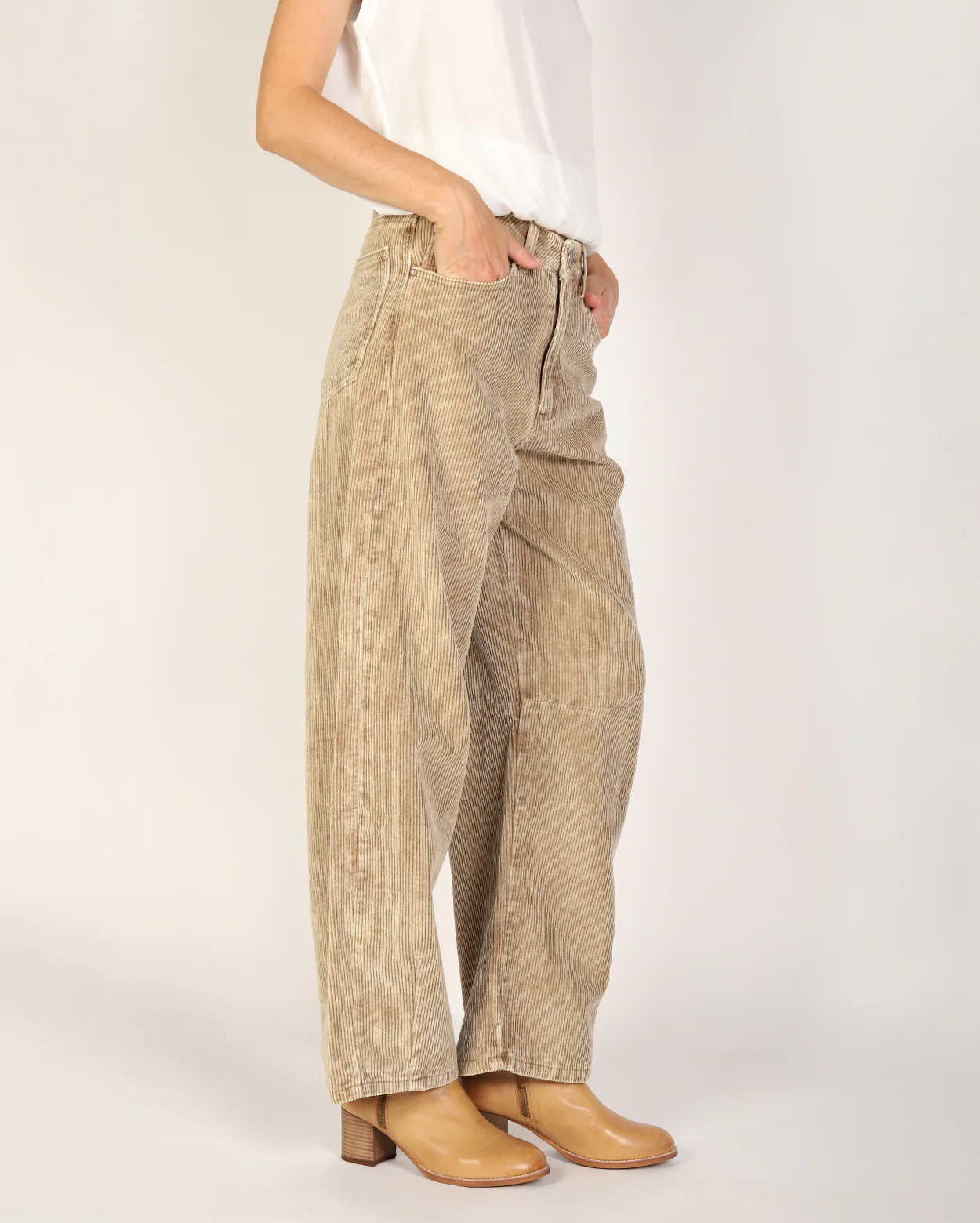 Brianne Cord Pant  - Sand - Image 3
