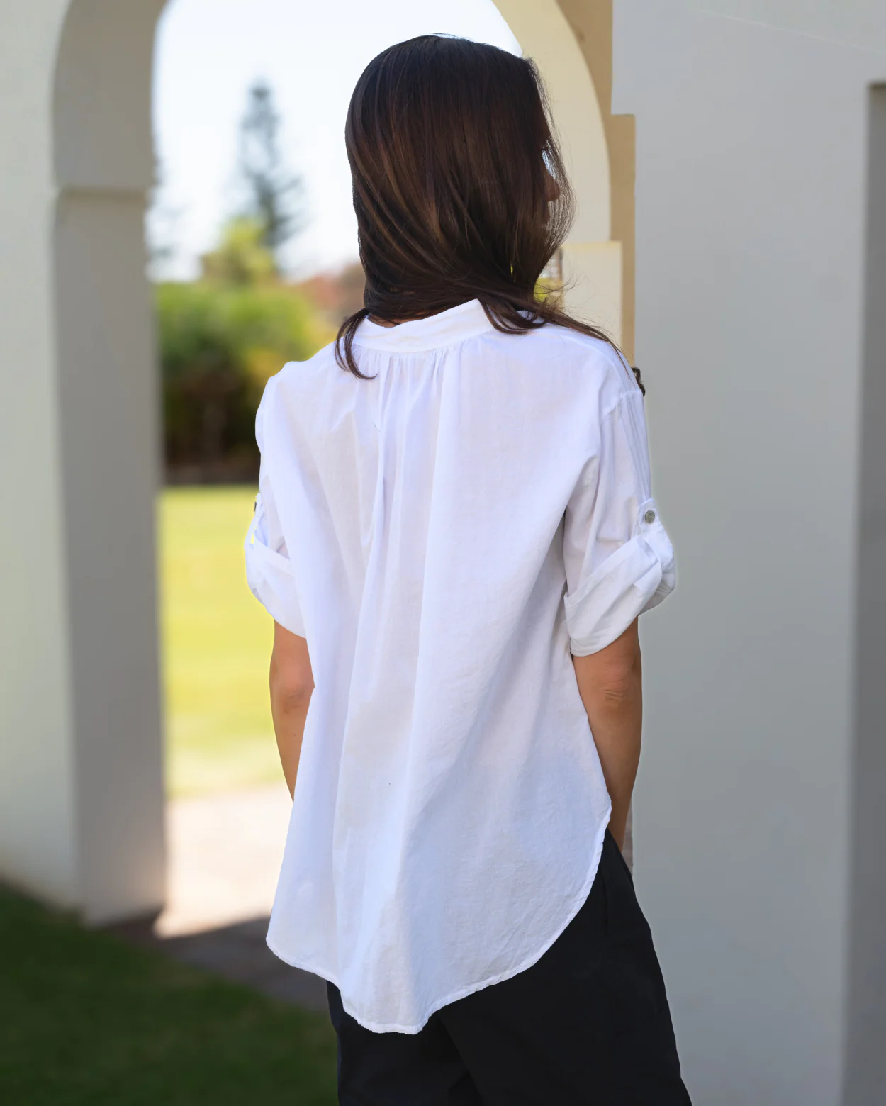 Bridget Cotton Top - White - Image 4