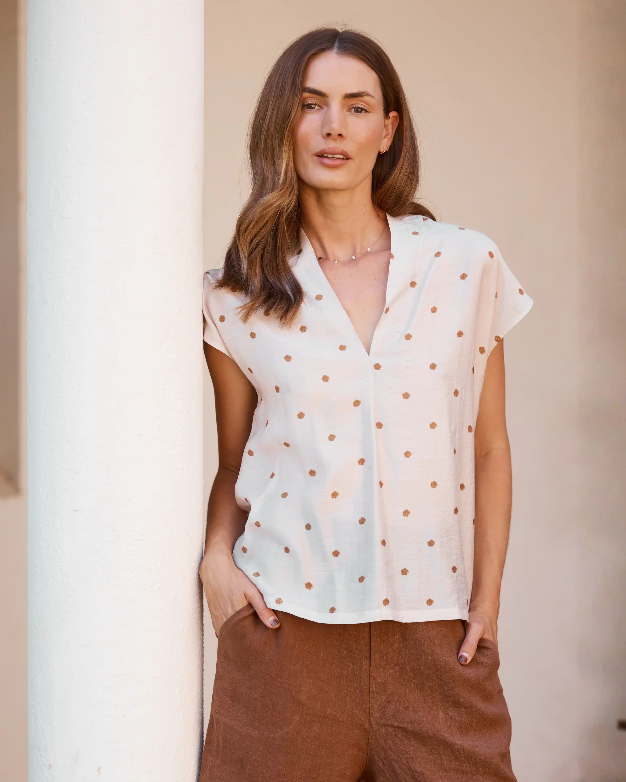 Charlotte Top - Natural / Tan - Image 3