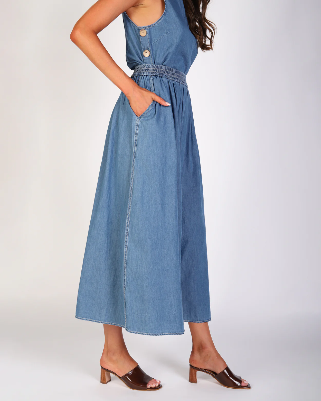 Emmy Denim Skirt - Light Denim - Image 3