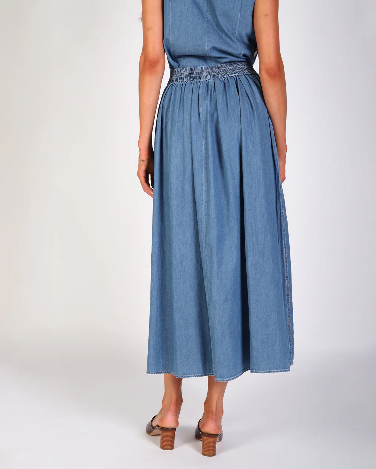 Emmy Denim Skirt - Light Denim - Image 5