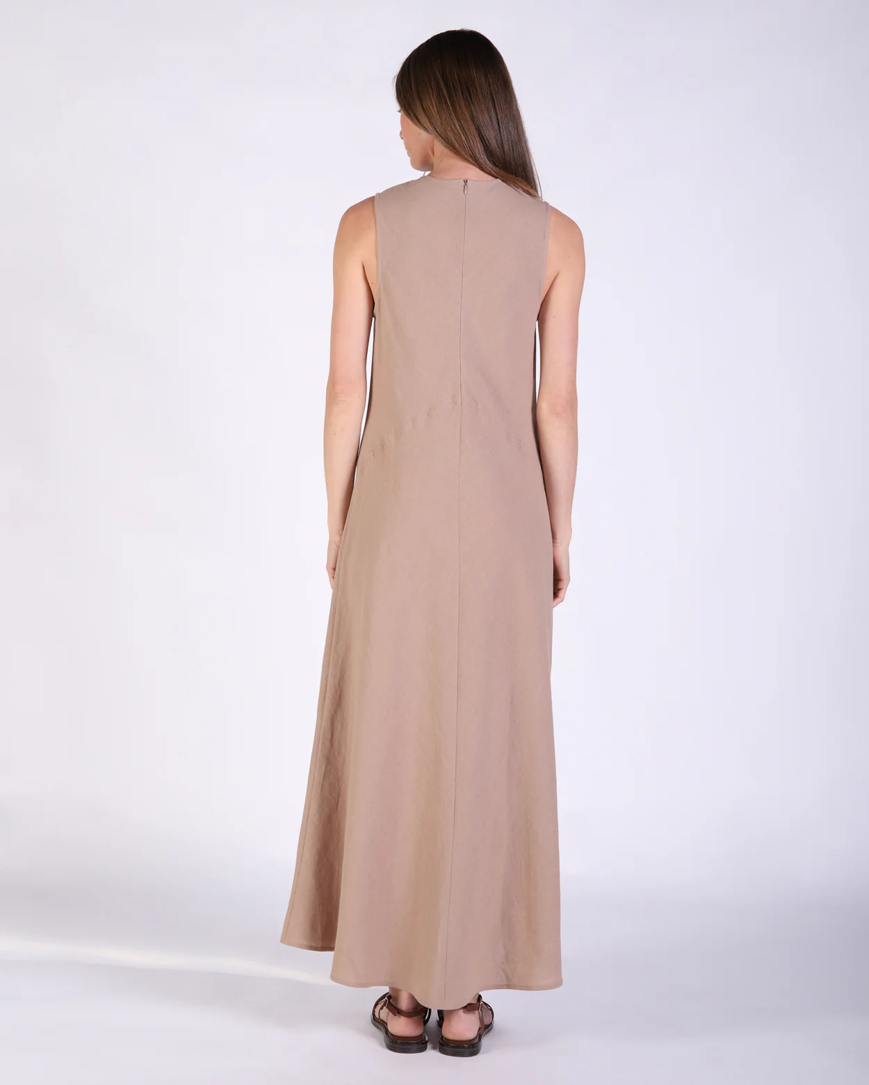 Isabella Dress - Taupe - Image 4