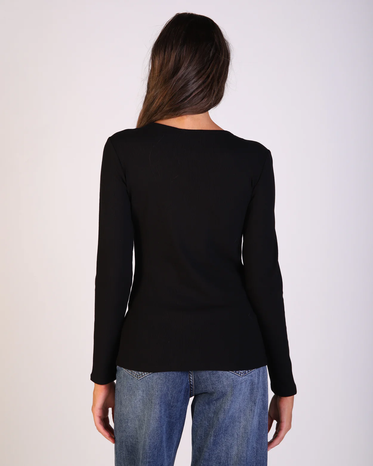 Josie Long Sleeve Tee - Black - Image 3