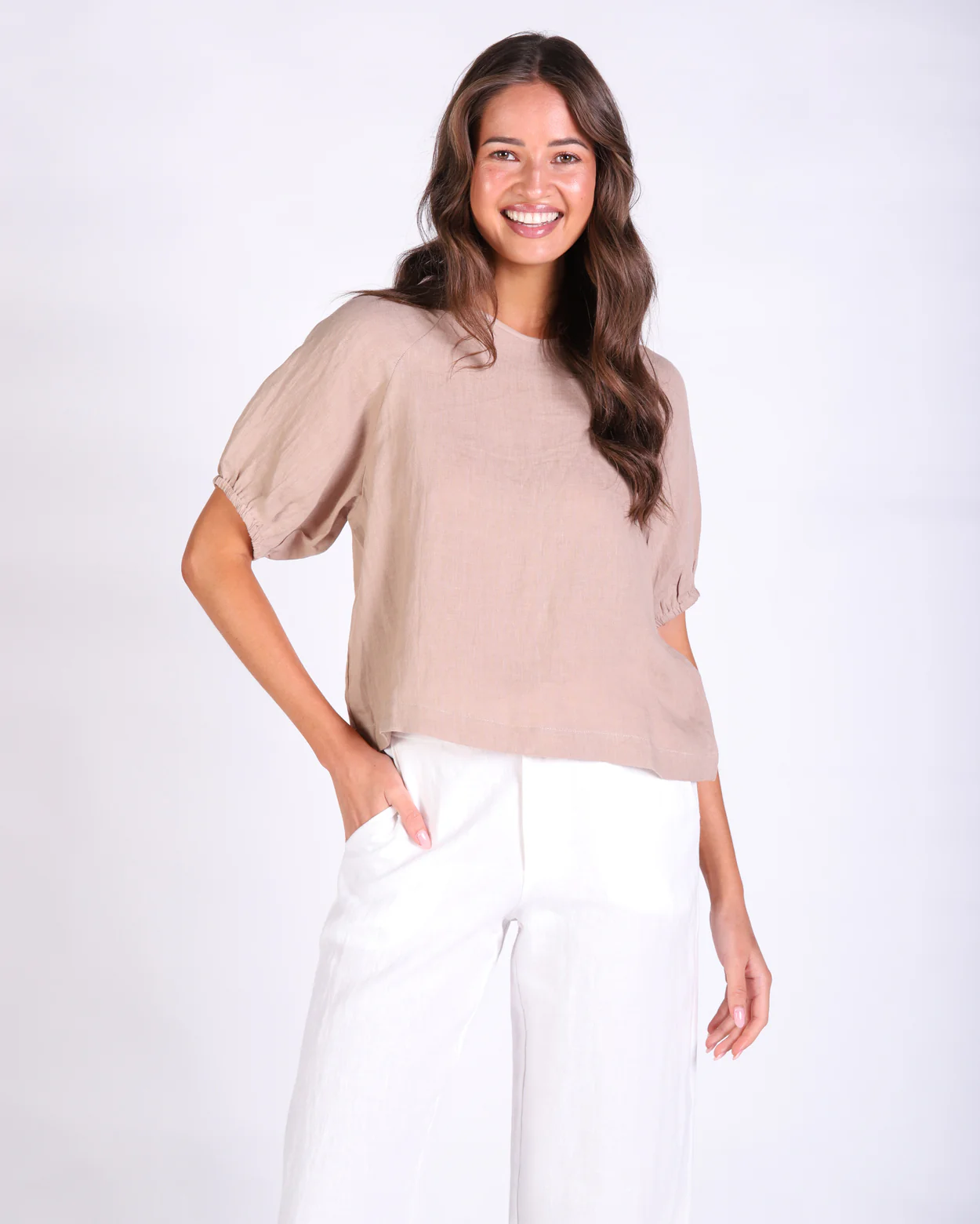 Josie Top - Taupe - Image 3
