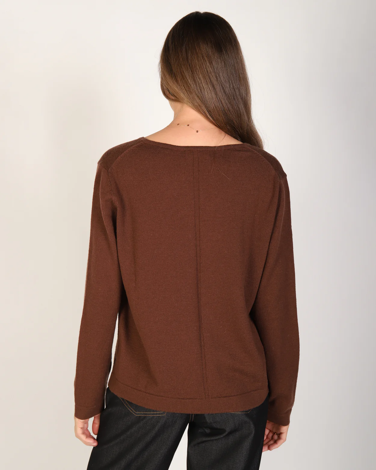 Kennedy Merino Knit - Chocolate - Image 5