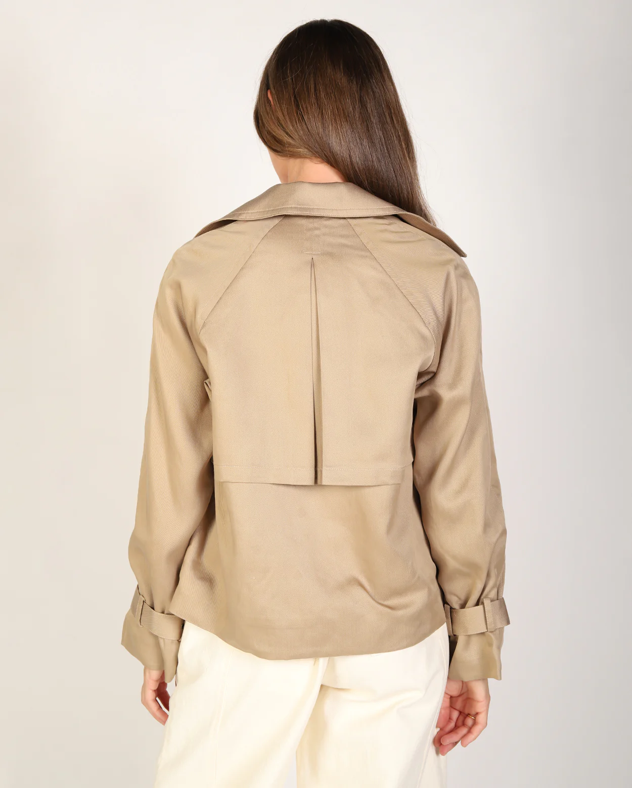 Lucie Cropped Trench - Camel - Image 4
