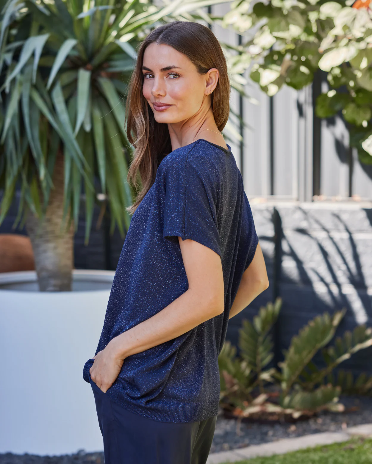 Macy Knit  - Navy - Image 3