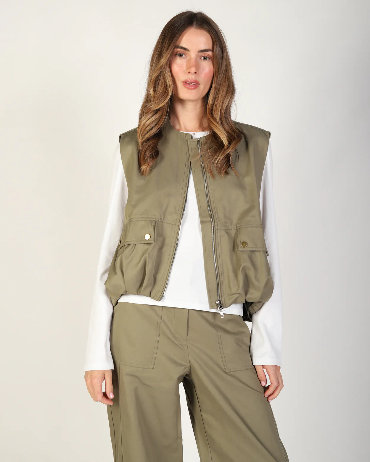 Marion Vest - Khaki