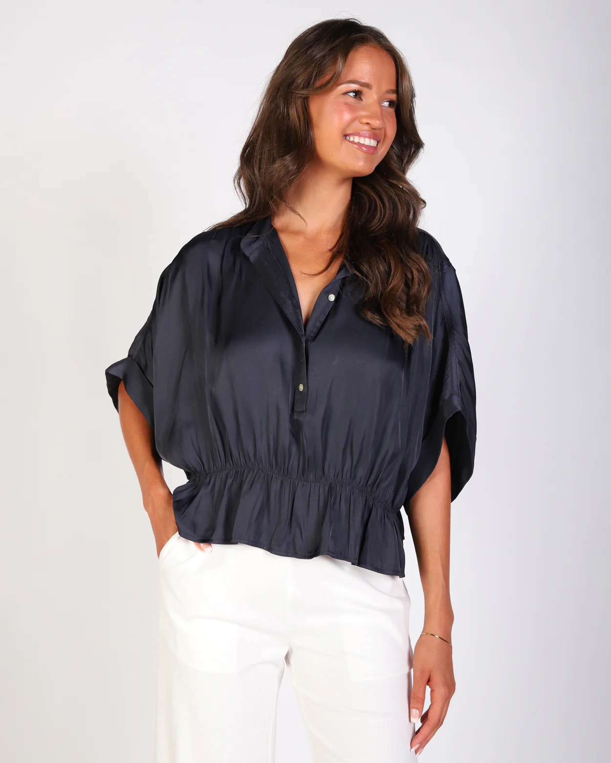 Meg Blouse - Steel - Image 2