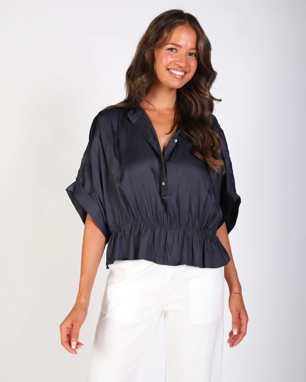 Meg Blouse - Steel - Image 3