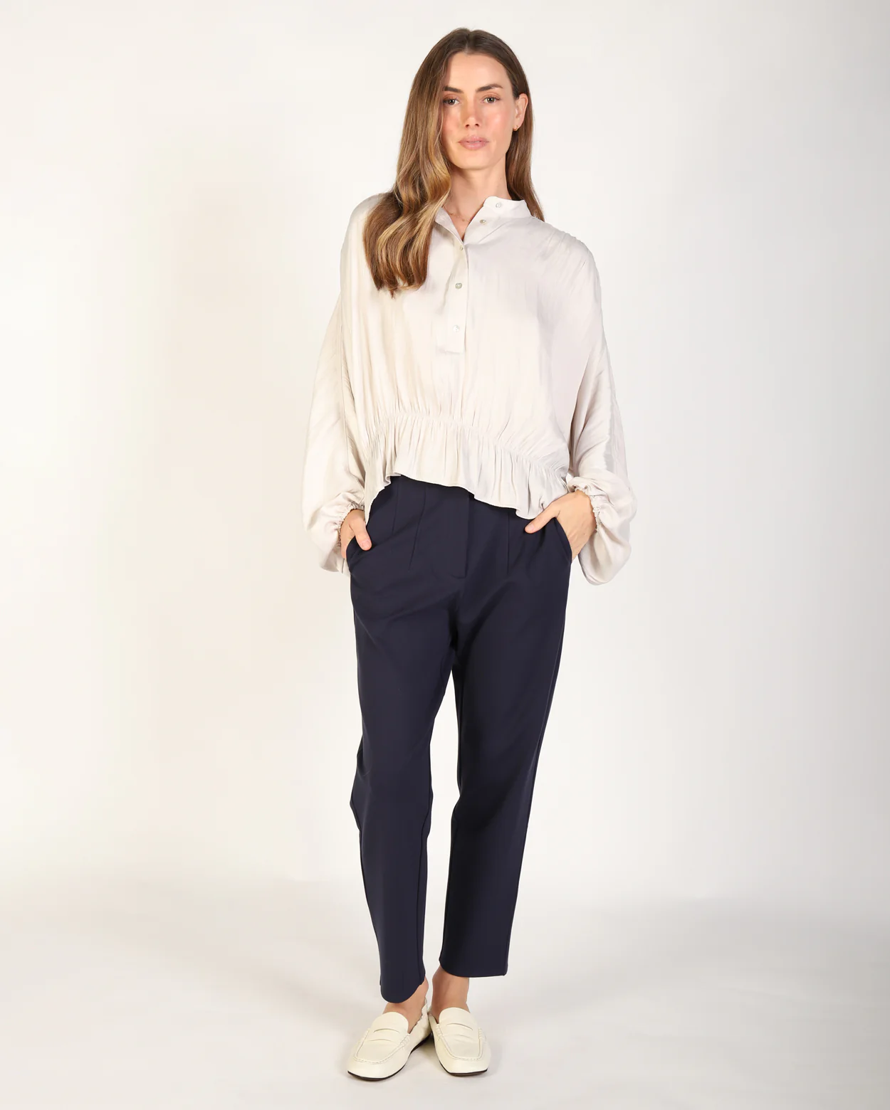 Megan Blouse - Oyster - Image 2