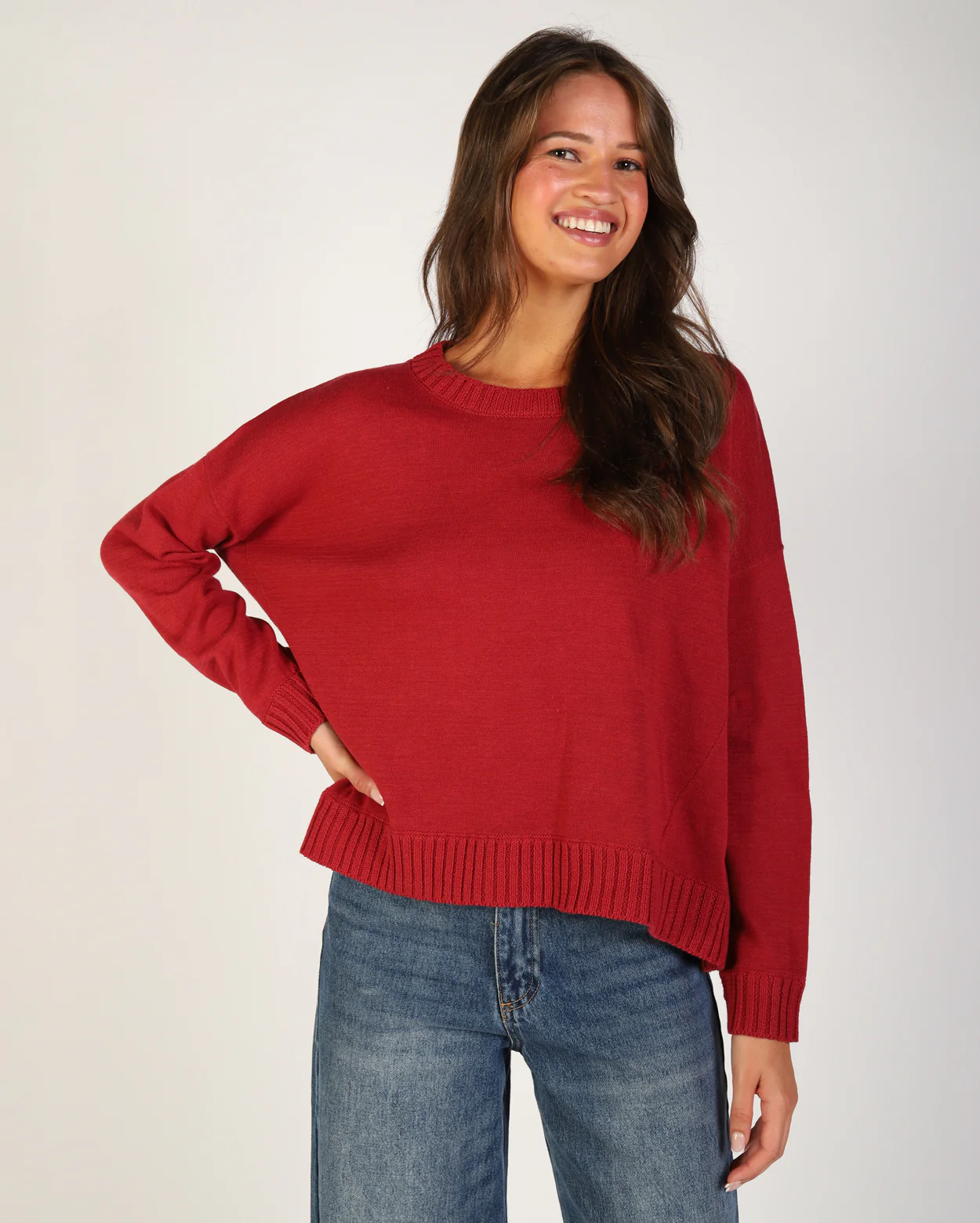 Naomi Knit  - Wine - Image 3