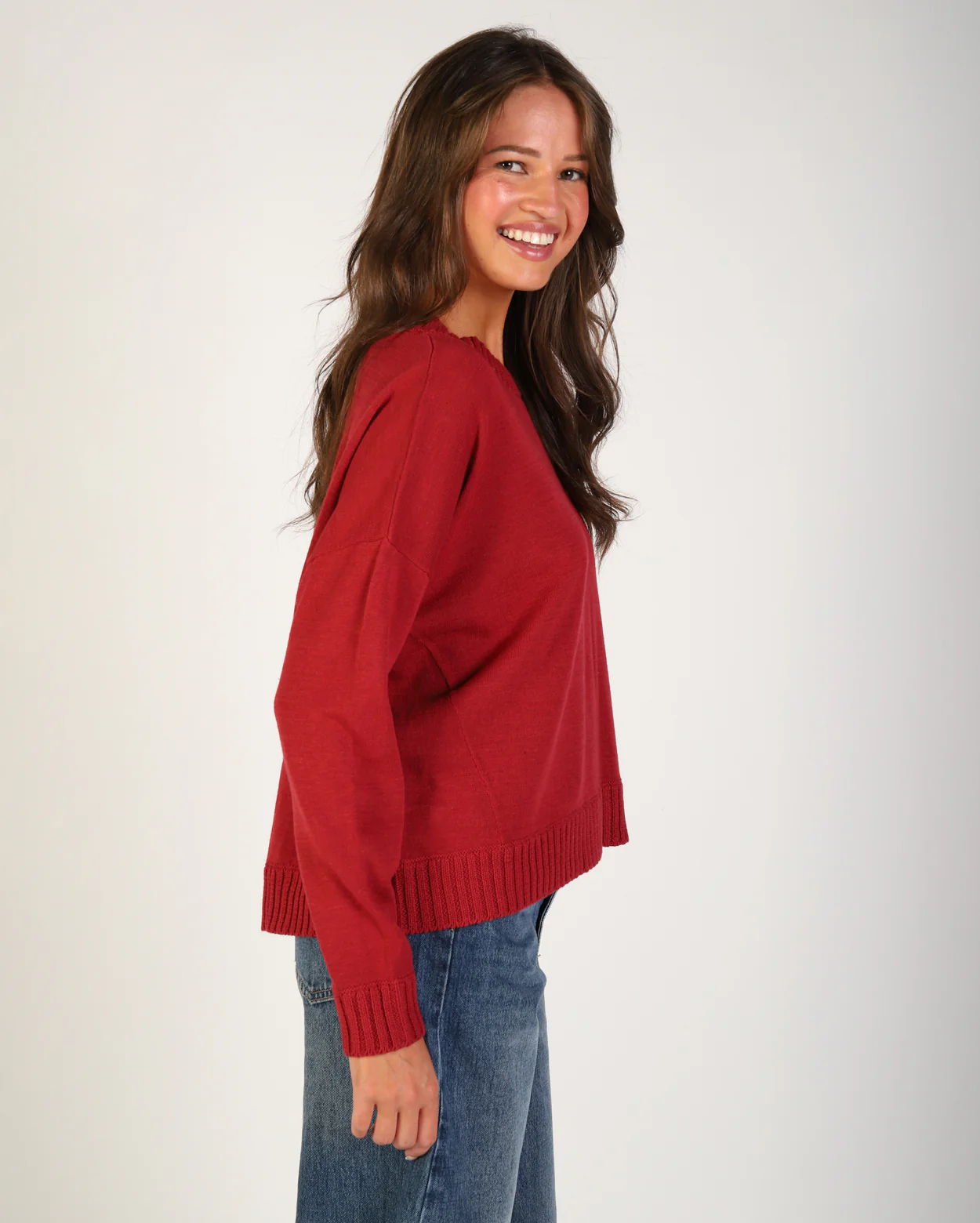 Naomi Knit  - Wine - Image 4