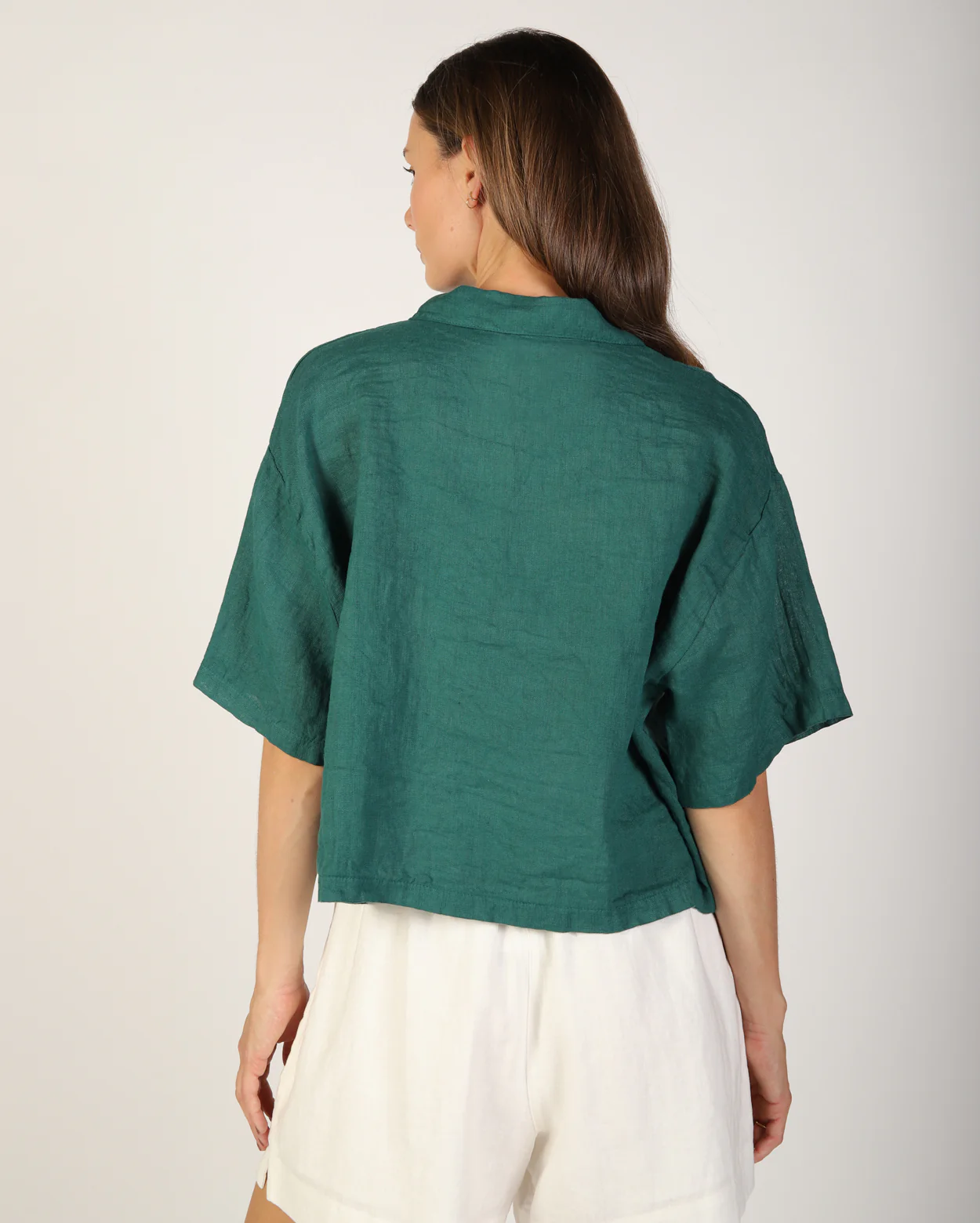 Nikki Linen Shirt - Seafoam - Image 4