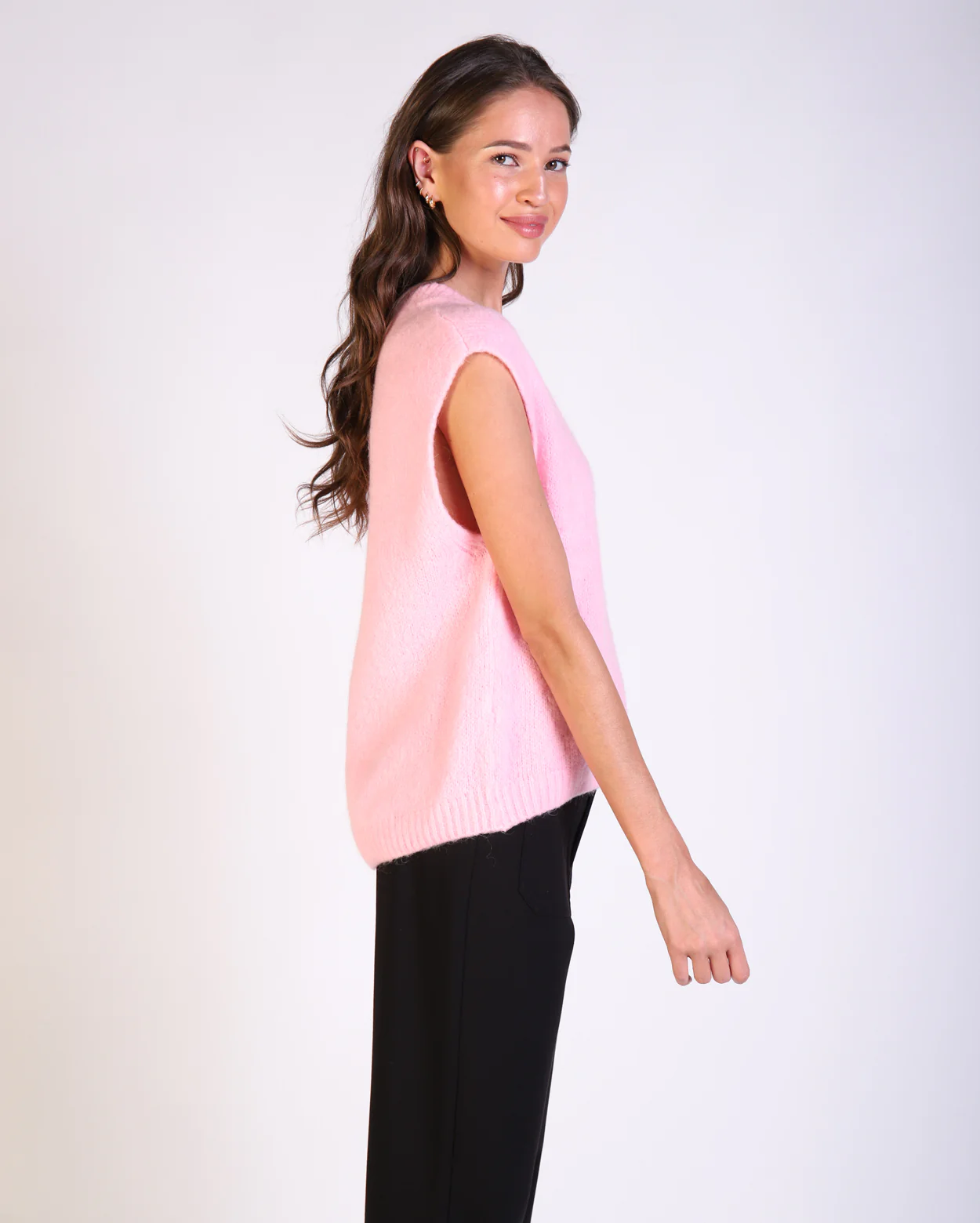 Oli Knit Vest - Blush - Image 2