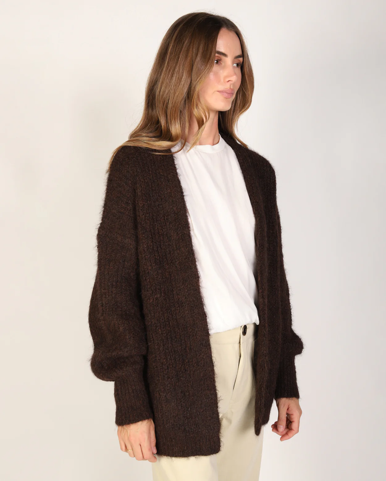 Olivia Cardigan - Chocolate - Image 3