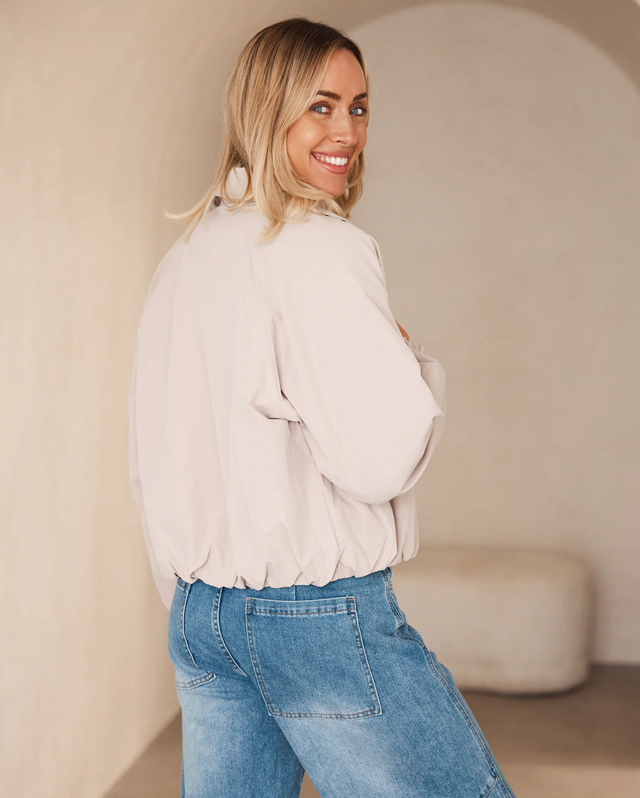 Peta Jacket  - Stone - Image 3
