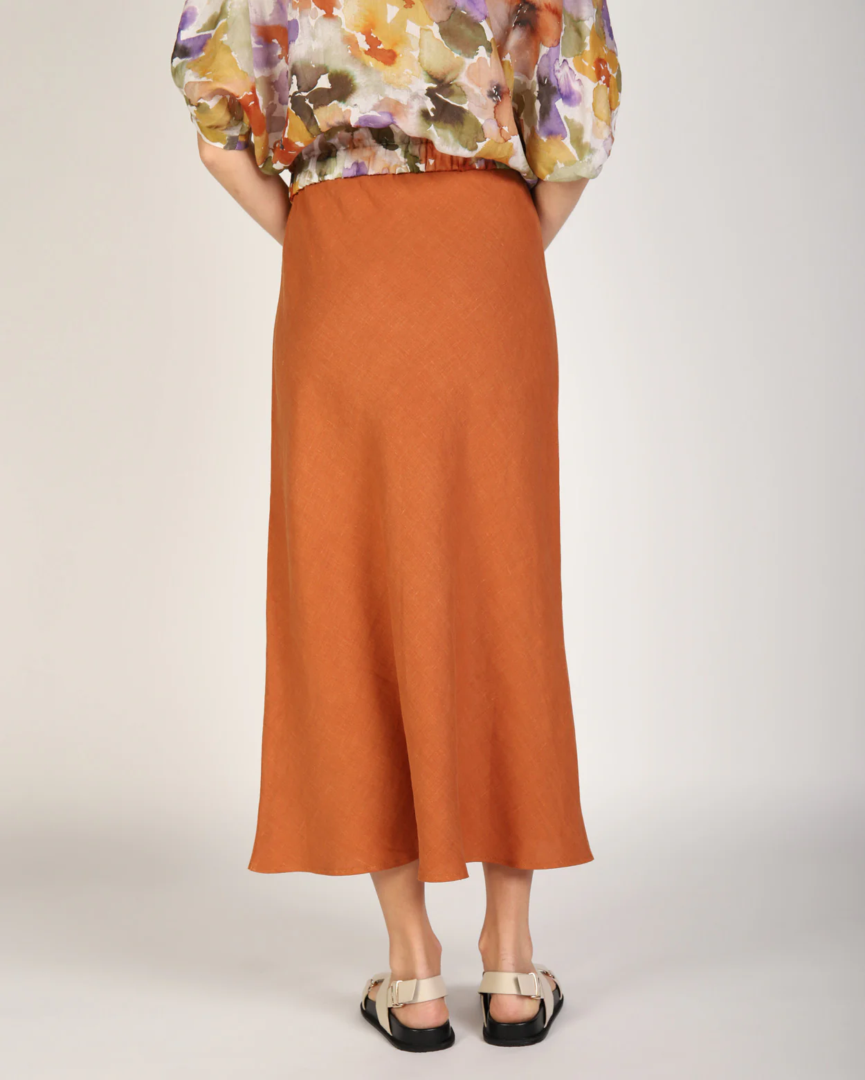 Rio Linen Skirt - Bronze - Image 3