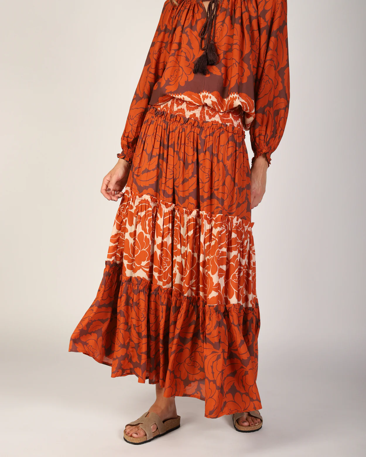 Savannah Skirt - Orange Print - Image 3