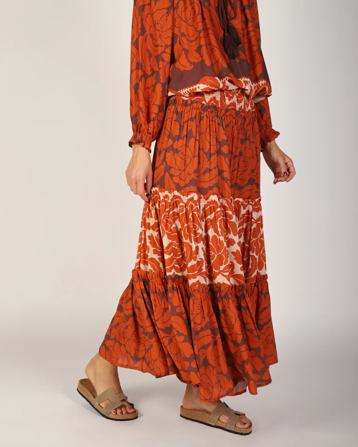 Savannah Skirt - Orange Print - Image 4