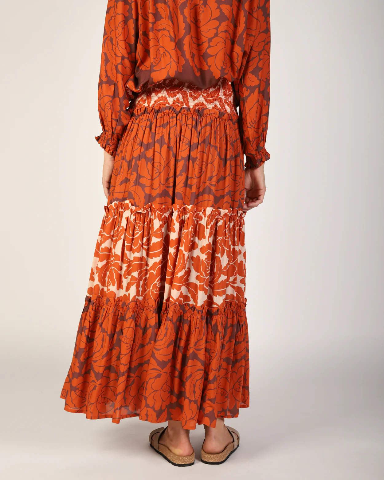 Savannah Skirt - Orange Print - Image 5