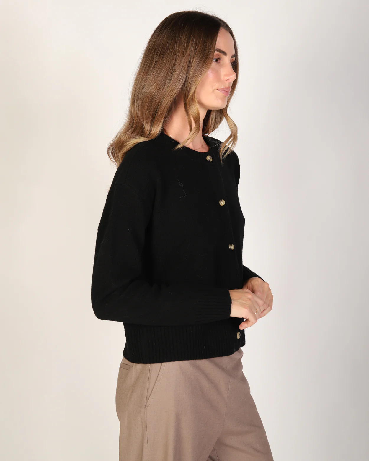 Sienna Cardigan - Black - Image 3