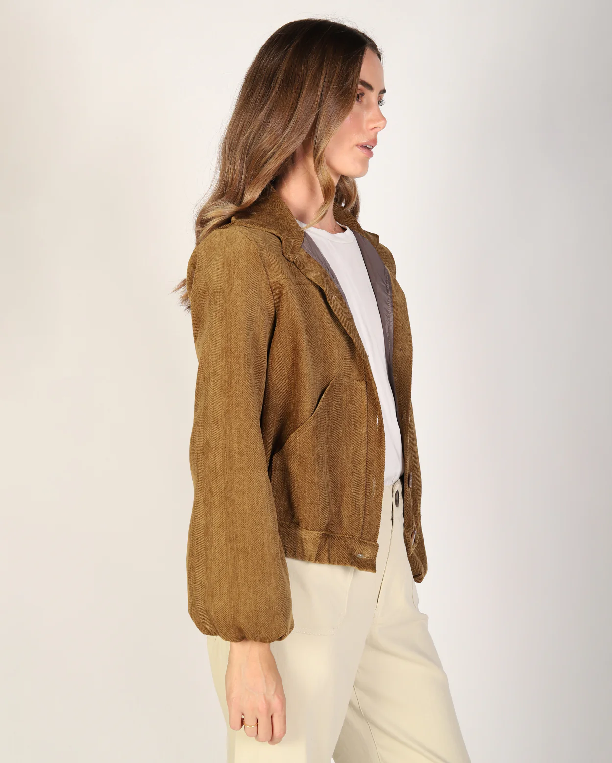 Tate Jacket  - Chestnut - Image 3
