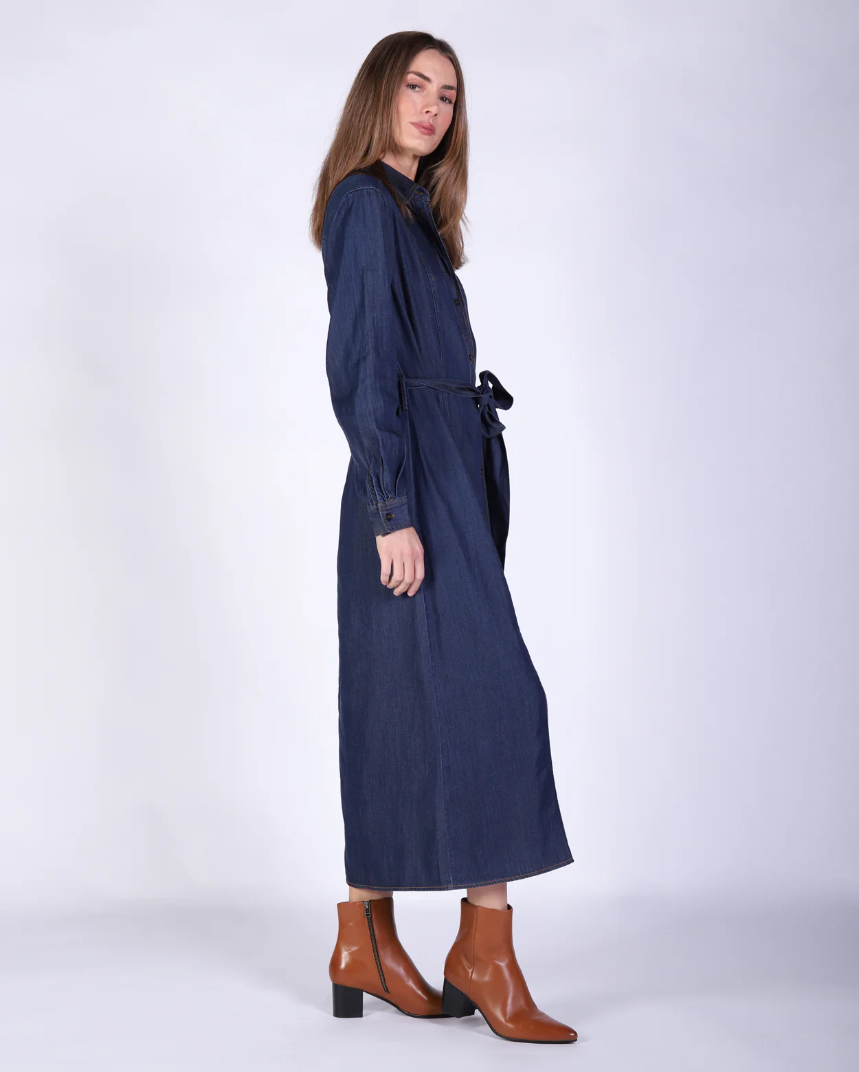 Taylor Denim Dress - Denim - Image 4