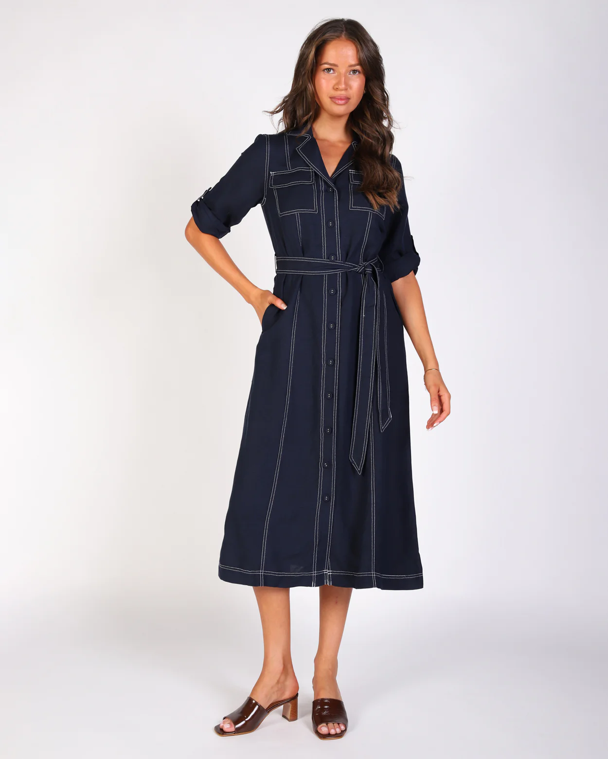 Tilly Dress - Navy