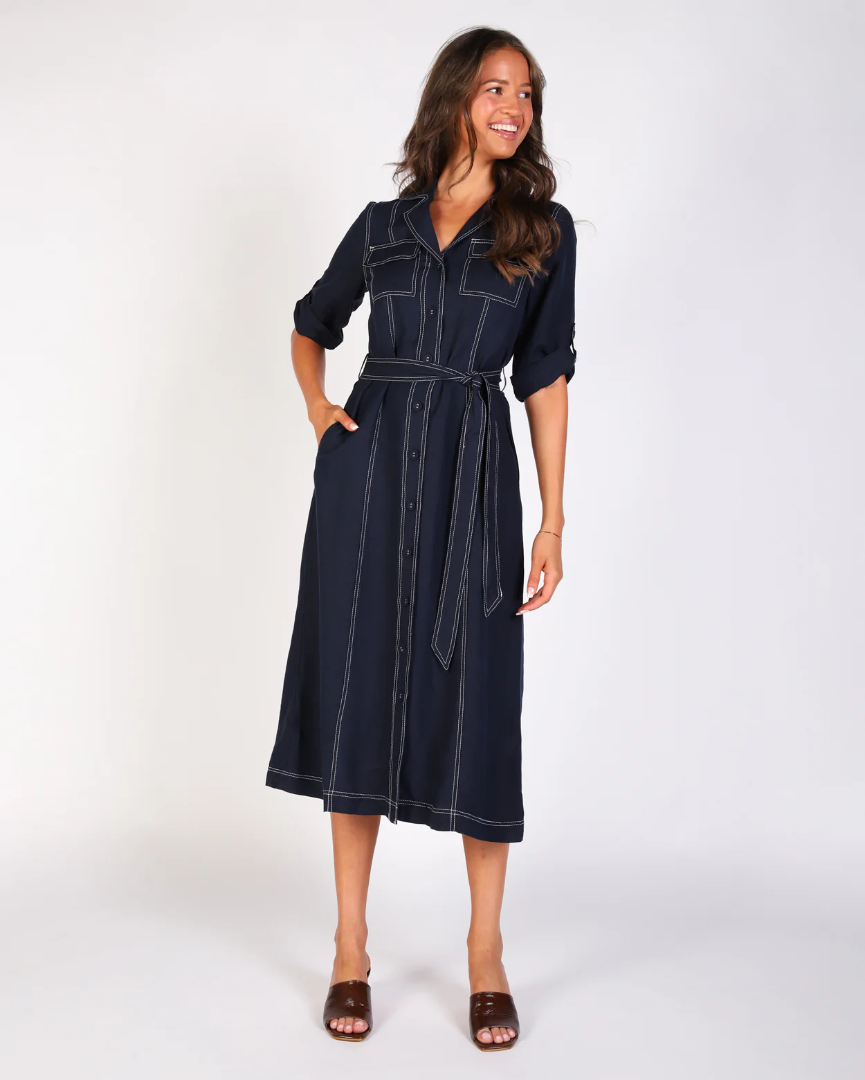 Tilly Dress - Navy - Image 3