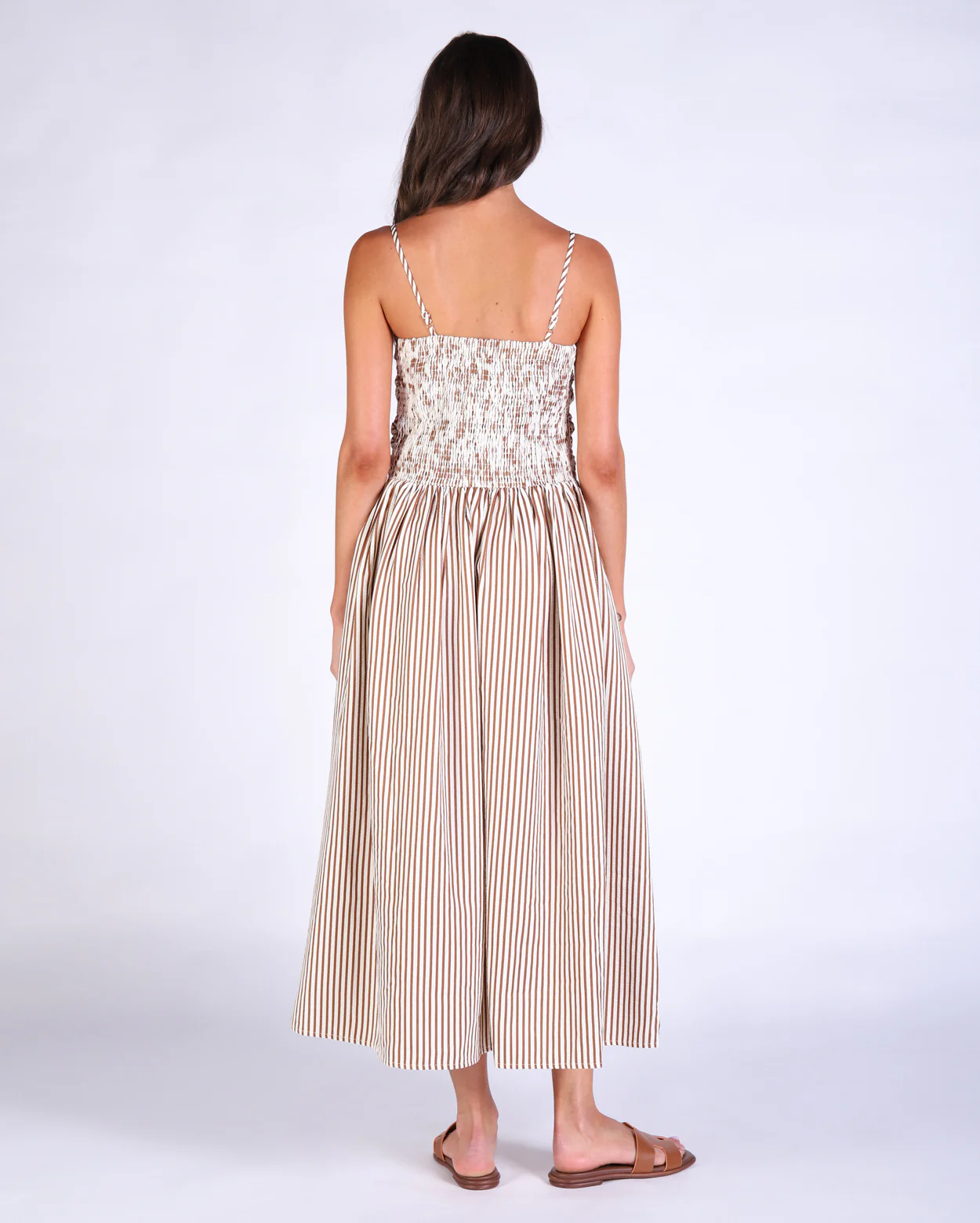Torren Dress - Brown Stripe - Image 4